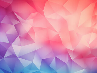 Fototapeta premium Immerse in an abstract low poly background adorned with pastel triangles.