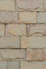 Vertical Brick Sand Retro Color Stone Wall Masonry Texture Background Rough Brickwork Solid