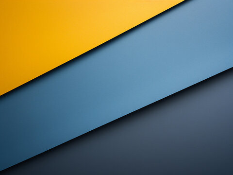 Modern hipster design features blue, yellow, and gray tones.