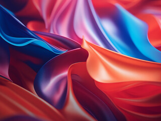Abstract color background with blurred colorful paper.