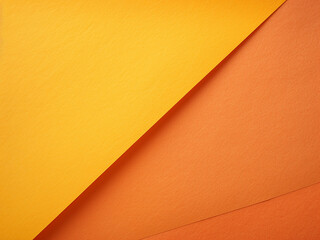 Detailed close-up reveals the texture of blank orange and yellow paper sheets.