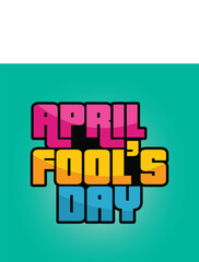 Happy april fool's . 1 april 2024 april fool's day. social media banner design, april fool's poster design 