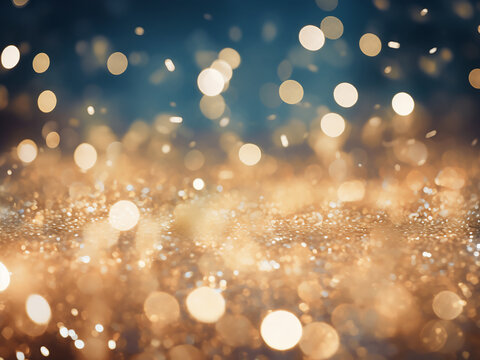 Christmas ambiance depicted in beautiful bokeh lights.
