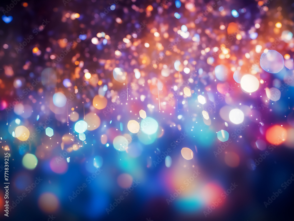 Poster colorful abstract blur lights in a background design, suitable for various concepts.