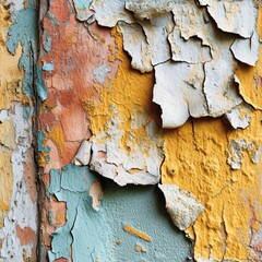 Seamless peeling paint wall surface texture.