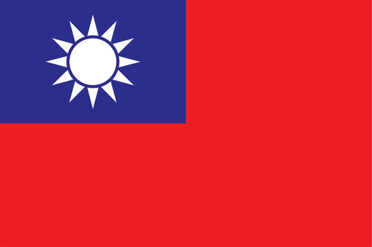 Flag of Taiwan, vector illustration  - Powered by Adobe