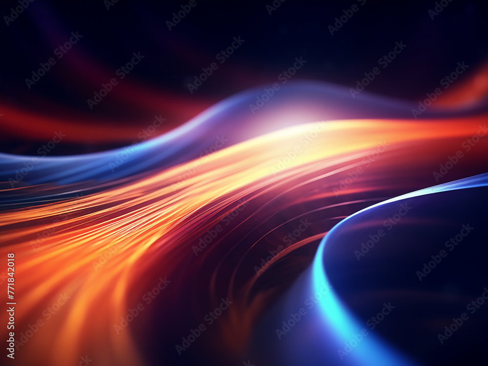 Aufkleber abstract light motion captured with slow shutter speed.