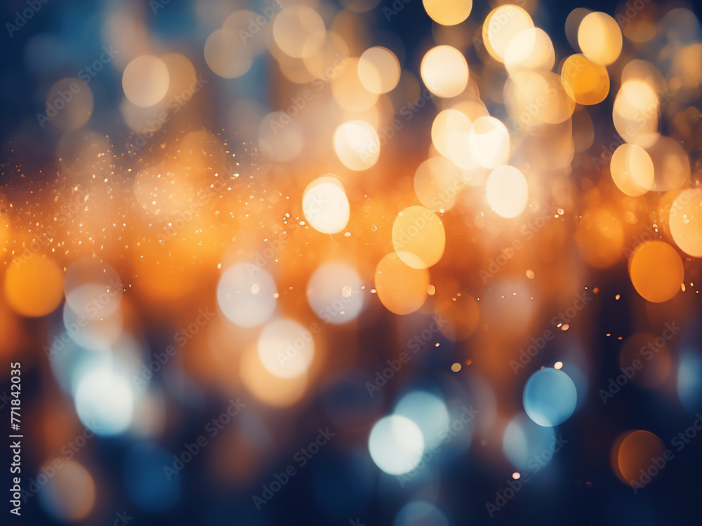 Aufkleber bokeh lights create a defocused background with light blur.