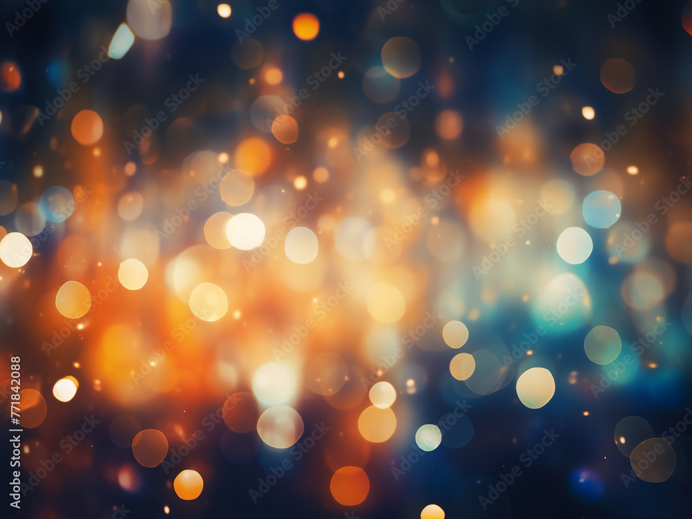 Poster retro color tone adds nostalgia to the bokeh background.