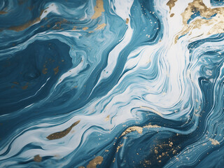 Texture resembles luxurious marble with colorful ripples. - obrazy, fototapety, plakaty