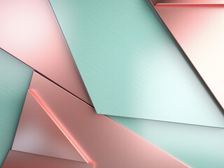 Pastel-style metal texture background in blush pink, powder blue, and mint green.