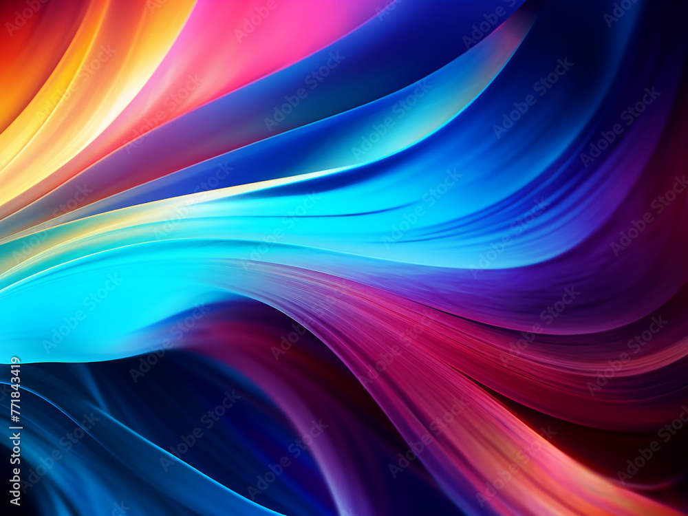 Poster abstract computer monitor background features vibrant blurred pattern.