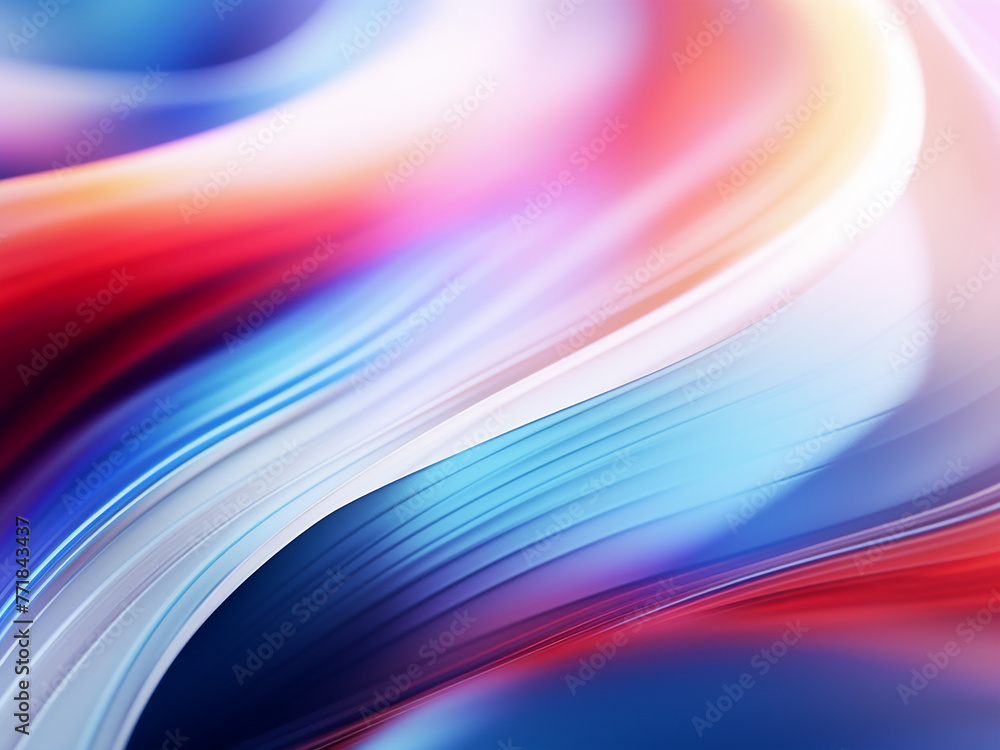 Poster blurred pattern adds vibrancy to the abstract computer monitor background.
