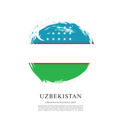 Flag of Uzbekistan, vector illustration 