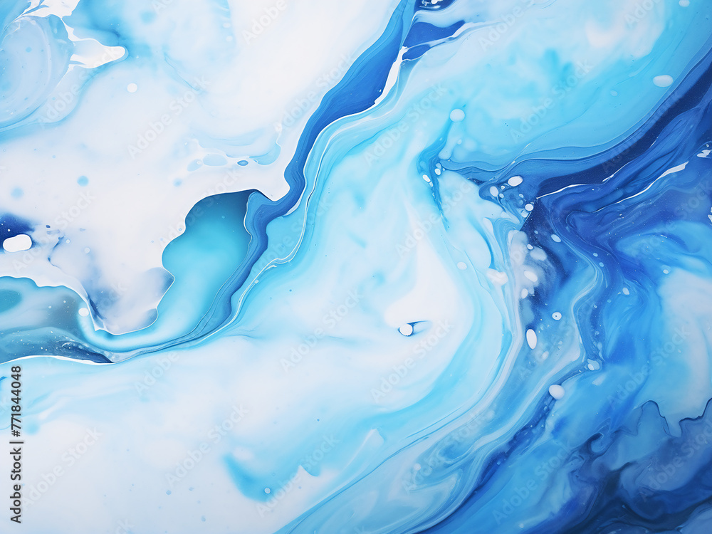 Poster paper texture adds depth to the intricate marble design.