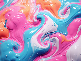 Digital painting features a vibrant marble abstract.