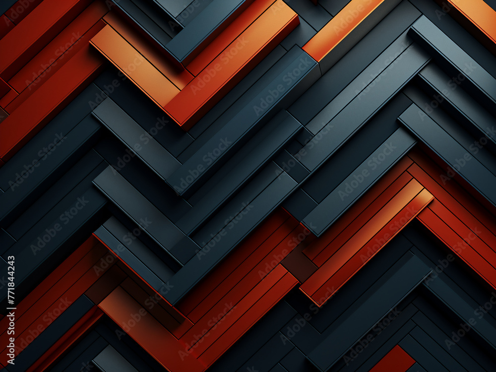 Poster geometric shapes form a minimalist abstract pattern in creative design.