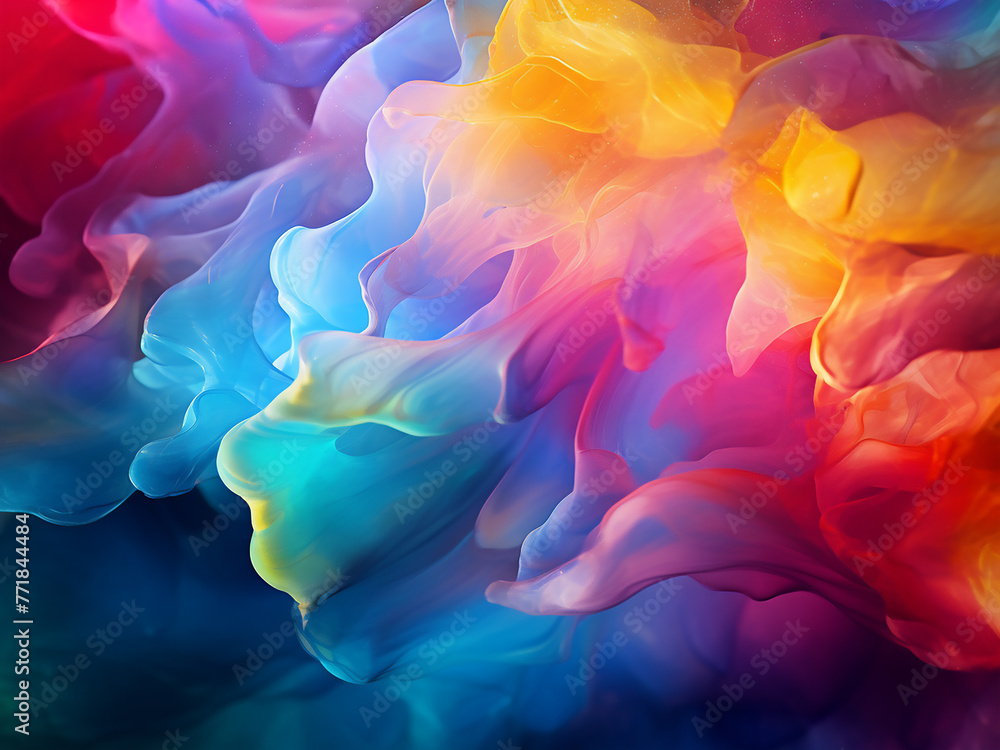 Poster unusual light effect forms a colorful abstract backdrop.