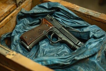 Evidence bag with a weapon inside