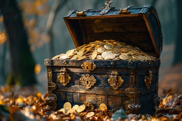A treasure chest overflowing with wealth