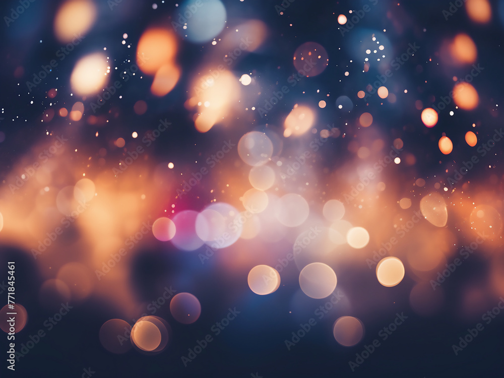Poster nighttime scene captured with captivating bokeh light effect.