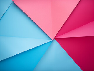 Soft paper allure: Pink and turquoise background showcases trendy colors.