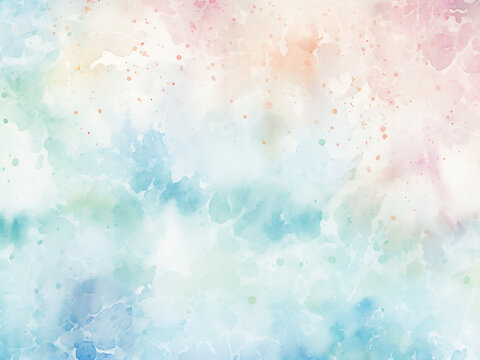 Watercolor wash painting offers a seamless pattern for print.
