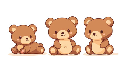 Cute teddy bear icon vector illustration graphic de