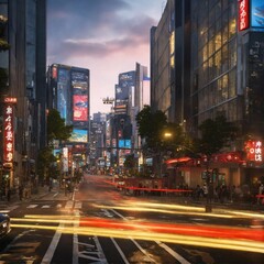 Fototapeta na wymiar Modren Tokyo 