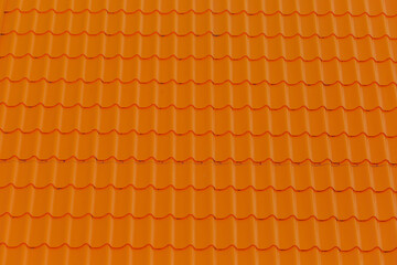Orange-Brown Roof Tile Coating Surface House Abstract Pattern Background Texture Home Backdrop Structure