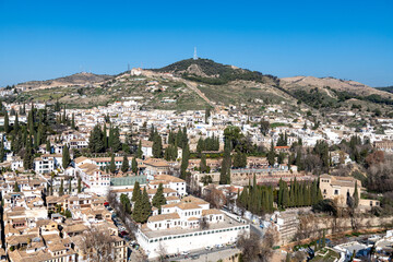 View from the Alhambra on Granada, Spain