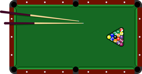 당구대, 당구 테이블 일러스트