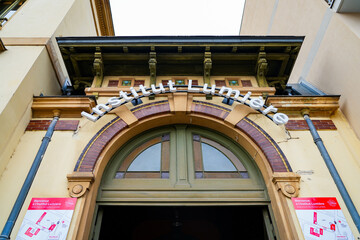 Exterior of the Villa Lumière, an Art Nouveau mansion built by Antoine Lumière for his two sons,...