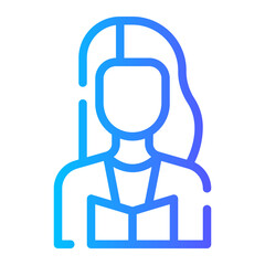 teacher gradient icon