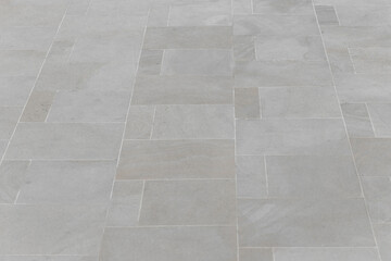 Grey mosaic stone ceramic floor tile background surface texture backdrop road urban