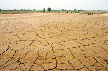 Dry land, water shortage.