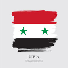 Flag of Syria, vector illustration 