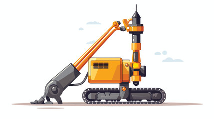 Ground drilling tool vector for website symbol icon