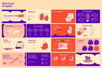 Business presentation slides template