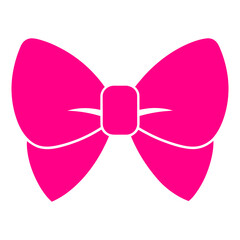 pink ribbon bow icon