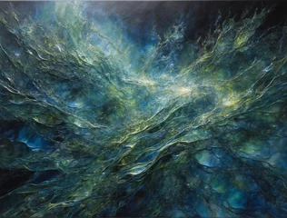 Gordijnen abstract fractal background © Mike