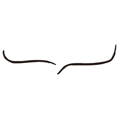 シンプルでおしゃれな手描きの吹き出し(横書き)