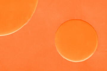 Orange Round Objects Design Detail Interior Decoration Wall Paint Moon Pattern Exterior Background Circle