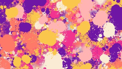 Abstract colorful splatter background design illustration