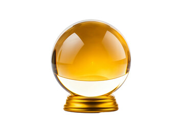 Fortune-telling tool: isolated crystal ball. Isolated On Transparent Background OR PNG OR White Background.
