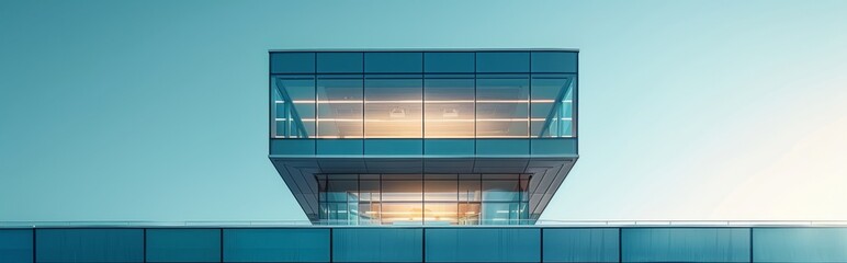 Modern minimalist commercial office building