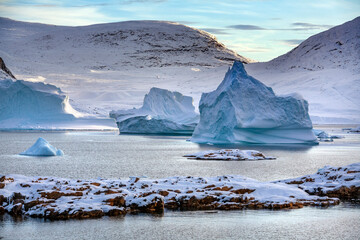 Icebergs - Hurry Inlet - Scoresbysund - Greenland