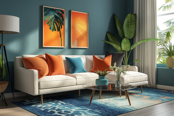 luxury home interior, living room , Decor Concept
