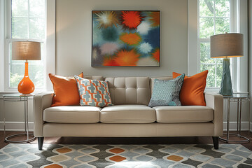 luxury home interior, living room , Decor Concept