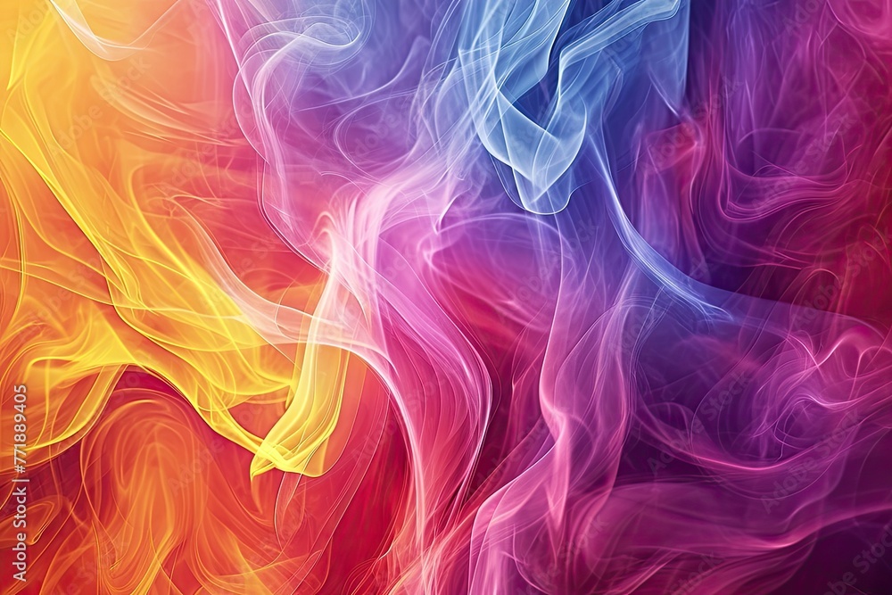 Aufkleber blend abstract background of vibrant colors, vibrant colors blending seamlessly in abstract backgrou